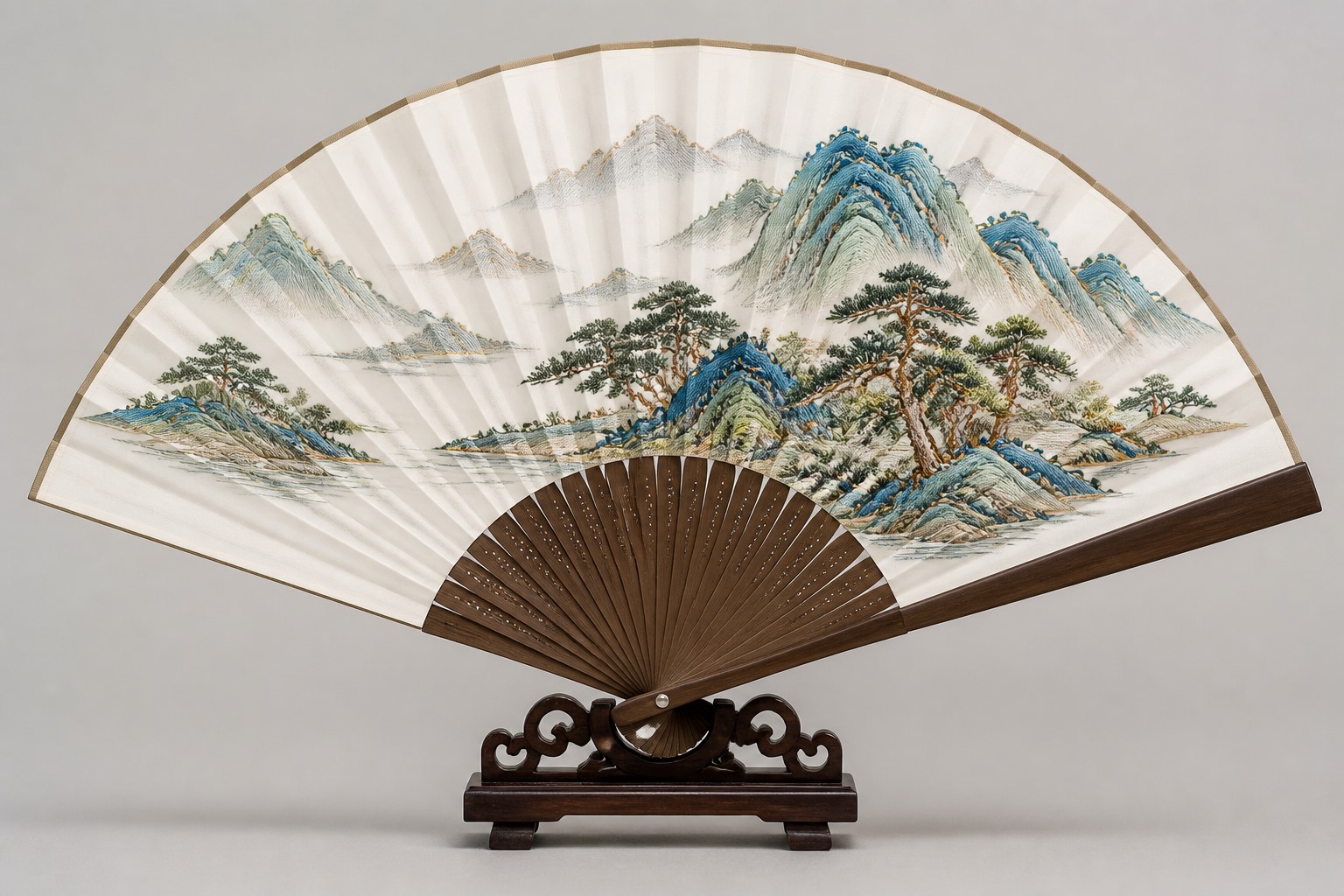Folding Silk Fan