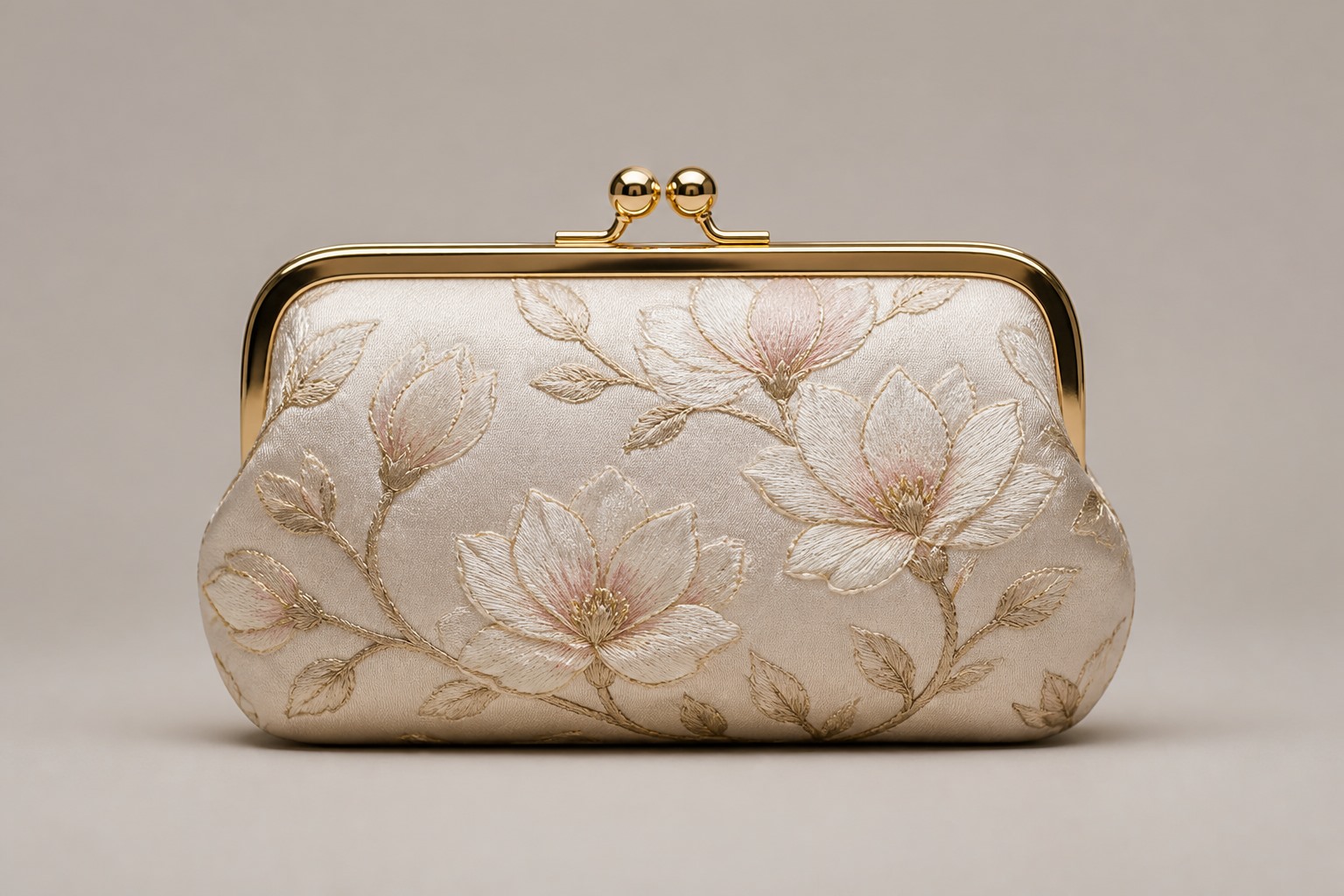 Silk Embroidered Clutch