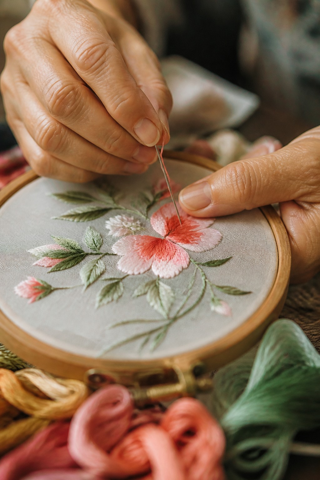 Embroidery workshop detail